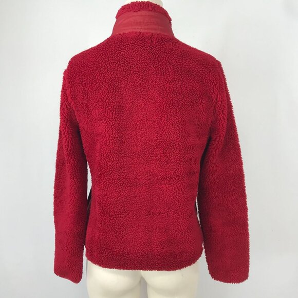 LAUREN RALPH LAUREN ~ WOMENS XS ~ RED FLEECE FULL ZIP JACKET - Picture 5 of 6